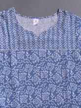 100% Cotton Nighty with Side Pocket | Printed